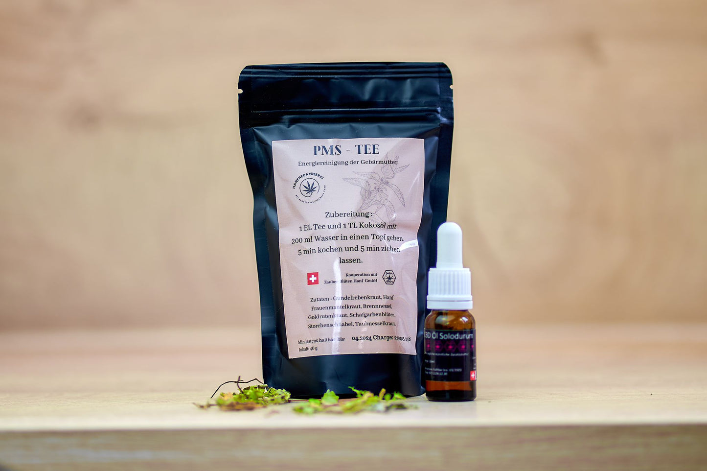 PMS Tee und CBD Öl 30%